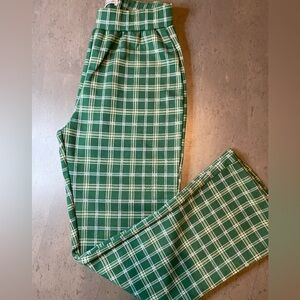 Urban Outfitters Green Checkered Pants